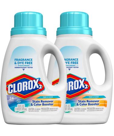 Clorox 2 Liquid Concentrated Color Safe Bleach - Free & Clear - 33 oz - 2 pk