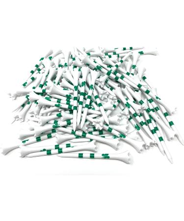 NorthPointe Four Leaf Clover Shamrock Plastic Golf Tees - White/Green (100 Pack) - Buy Online on SooperMarket.com