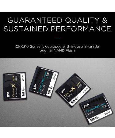 Silicon Power 128GB CFast2.0 CinemaPro CFX310 Memory Card 3500X - 530MB/s Read for Blackmagic URSA Mini, Canon XC10, 1D X Mark II | MLC Technology - 128GB - Buy Online on SooperMarket.com