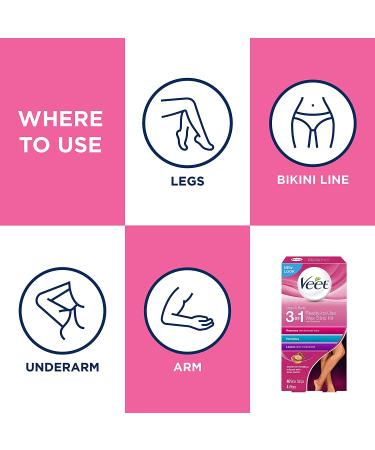 Veet Leg and Body Cold Wax Strips 40 ct (Pack of 2) - Hair Remover - Buy Online on SooperMarket.com