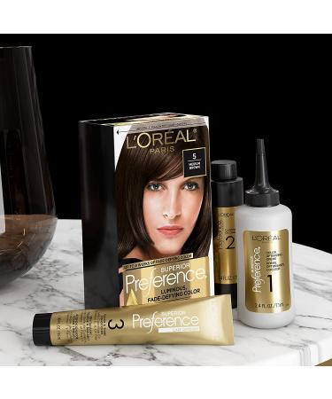 L'Oreal Paris Superior Preference 6AM Light Amber Brown Hair Color - Fade-Defying & Permanent Dye (Pack of 1) - Buy Online on SooperMarket.com