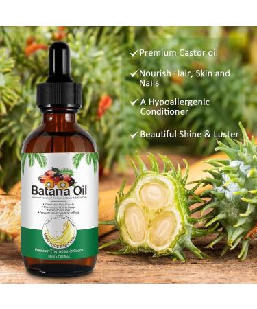 FunnAura Batana Oil for Hair Growth Set 60ml Natural Hair Oil Organic with Micro Growth Roller - Buy Online on SooperMarket.com