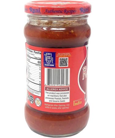 Rani Red Chilli Cooking Paste 10.58oz (300g) Glass Jar - Vegan, Gluten Free, NON-GMO - Indian Origin Red Chilli - 300g (1 Pack) - Buy Online on SooperMarket.com