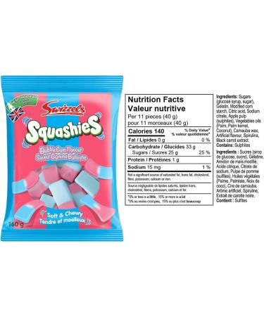 Swizzels Squashies- Bubble Gum Flavour -10 Bags (160 Grams /Bag) - Buy Online on SooperMarket.com