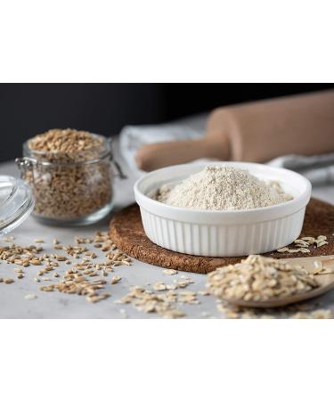 Organic Oat Flour 8 Pounds - Non-GMO Stone Ground from Whole Grain Oat Berries | Vegan & Kosher | Ideal for Baking Pancakes, Muffins, Waffles, and Bread - High Fiber Source | 8 lb Pack - Buy Online on SooperMarket.com