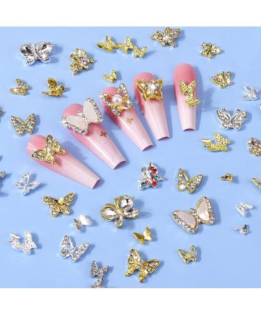 Juome 40 Pcs 3D Butterfly Nail Charms - Nail Art Decorations & Supplies - Buy Online on SooperMarket.com