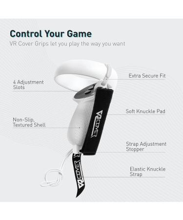 Buy VR Cover Controller Grips for Meta/Oculus Quest 2 - Light Grey | Enhance Your VR Experience - Buy Online on SooperMarket.com