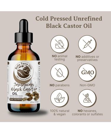 Buy Bella Terra Black Castor Oil 4oz - Rich in Vitamins & Ricinoleic Acid for Radiant Skin - International Shipping Available - Buy Online on SooperMarket.com