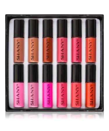 SHANY All That She Wants - Set of 12 Matte  Pearl  and Shimmer Mini Lipgloss Set