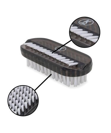 K-Pro Hand Nail Brush Set - 4 Piece Black Plastic Gel Nail Brushes for Perfect Manicures | International Shipping Available - Buy Online on SooperMarket.com