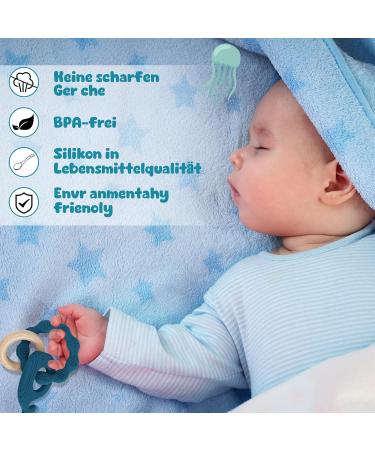 Utensilsto Baby Bite Ring - 2-Piece Dental Aid for Teething | Safe Teething Toys for Boys & Girls (6 Months+) - Buy Online on SooperMarket.com