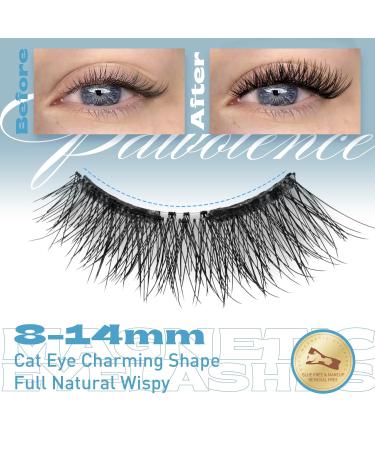 Pawotence Magnetic Eyelashes - No Glue No Eyeliner | Easy Wear Reusable Kit | Soft Magnets | 1 Pair Style III - Buy Online on SooperMarket.com