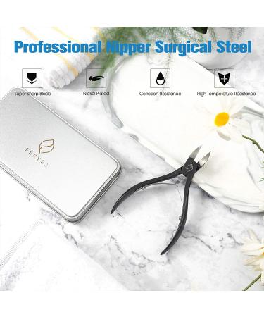 FERYES Large Handle Toenail Clippers for Thick Fungal or Ingrown Toenails - Podiatrist Recommended 4R13 Stainless Steel Cutters - BLACK - Buy Online on SooperMarket.com