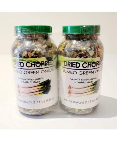 Dehydrated Dried Chopped Jumbo Green Onion 2-PACK. 100% natural.