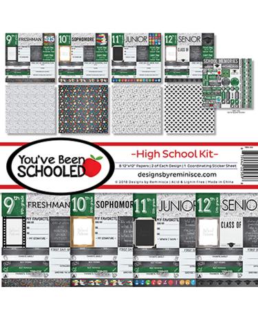 Reminisce (REMBC) High School Scrapbook Collection Kit, Multicolor