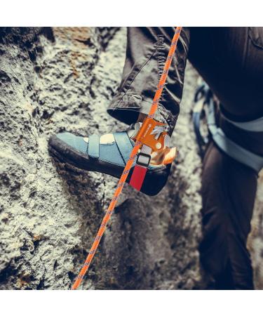Newdoar Foot Ascender Riser - Climbing Device for 8-13mm Rope - Orange Left | Ideal for Tree Climbing Mountaineering & Roping - Buy Online on SooperMarket.com