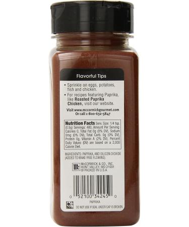McCormick Gourmet Fancy Paprika 8.5 Oz 8.5 Ounces - Buy Online on SooperMarket.com