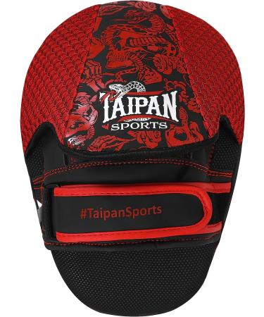 Taipan Sports Boxing Mitts for Muay Thai, Kickboxing, MMA Training - Red | Kids, Men & Women - with Drawstring Bag (Pair) - Buy Online on SooperMarket.com