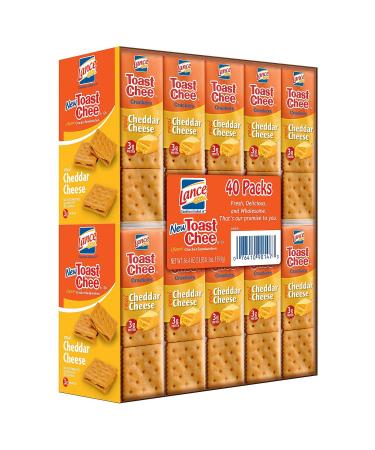 Lance Toastchee Cheddar Cheese (1.41 Ounce ., 40 ct.) Net Wt 56.4 Ounce,, ()