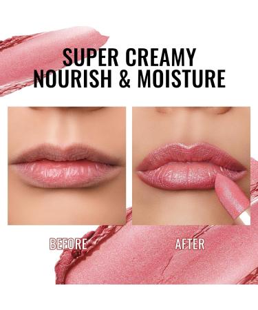Oulac Moisture Shine Lipstick in Pink Jewel (PG03) - Creamy Shimmering Vegan Lip Care for Moisturized Lips - Buy Online on SooperMarket.com