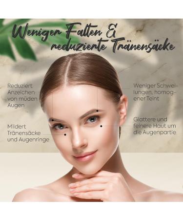 Organic Eye Cream 50ml - High-Dose 100% Vegan Anti-Aging & Dark Circle Remover - Sustainably Made in Germany - Buy Online on SooperMarket.com