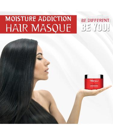Tibolli Moisture Addiction Mask - Deep Conditioning Keratin Treatment for Dry Damaged Colored Hair (17.6 Fl Oz/500g) - Hydrating & Smoothing Hair Mask - 1 Pack - Buy Online on SooperMarket.com
