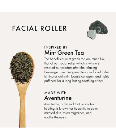 Buy Mint Green Tea Jade Crystal Facial Roller | Best Facial Massage Tool for Radiant Skin - Buy Online on SooperMarket.com