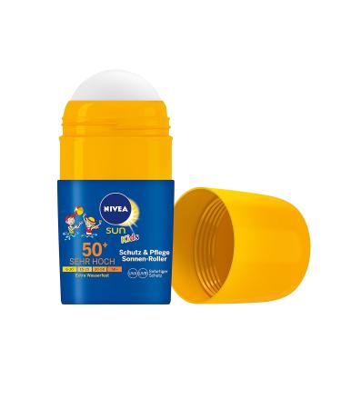 NIVEA SUN Kids 2-Pack Sun Cream SPF 50+ | 2 x 50ml Sun Roller for Ultimate Protection & Care - Buy Online on SooperMarket.com