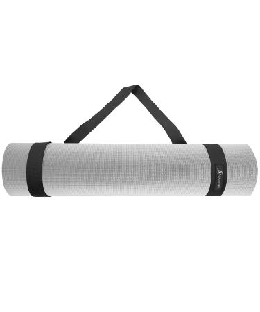 ProsourceFit Yoga Mat Carrying Sling, Easy Adjustable Carry Strap 152cm Long Cotton Black