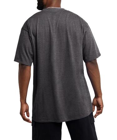 Champion Classic Unisex Cotton T-Shirt for Men & Women - Granite Heather (Reg. or Big & Tall) - Buy Online on SooperMarket.com
