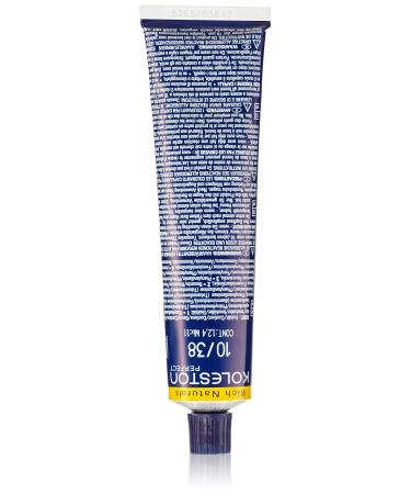 Wella Professionals Koleston Perfect Permanent cremal hair color 10/38 light light blonde gold 1 -pack (1 x 60 ml) 10/38 light light blonde gold