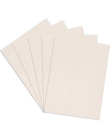 Aida Cloth 14 Count Cross Stitch Fabric,1218inch,5Pcs (Rice) Beige