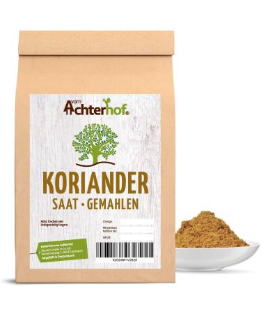 Coriander ground 100g |Finely ground coriander seeds |Spicy nutty and slightly sweet in tasteCoriander powder |from the Achterhof 100 g (1 Pack)