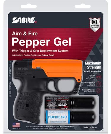 SABRE Aim and Fire Pepper Gel Refill Canister - 13 Bursts, 15-Foot Range - Safer Gel for Use with Aim and Fire Pepper Gel System Pistol - Buy Online on SooperMarket.com