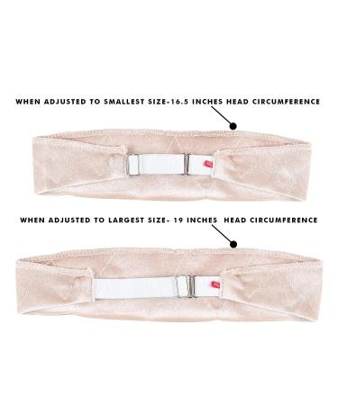 Madison Headwear Wig Grip Headbands for Women - Adjustable Velvet Comfort - No-Slip Lightweight Material - Beige - Buy Online on SooperMarket.com