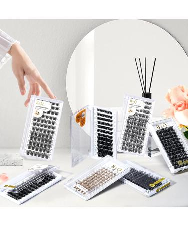 72 PCs B&Q DIY Individual Eyelashes - Reusable Fluffy Wispy for Beginners | Eyelash Extensions at Home (NM C-12 mm) - Buy Online on SooperMarket.com