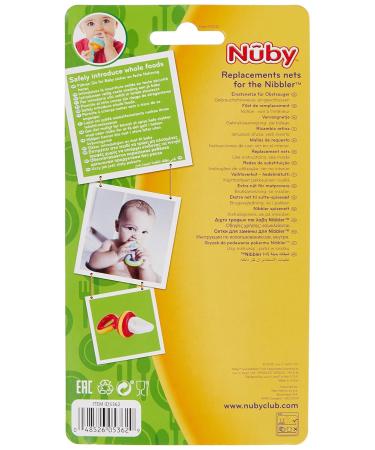 Nuby ID5362 Fruit Teat Replacement Set - 3 Pieces for Effortless Feeding | International Shipping Available - Buy Online on SooperMarket.com