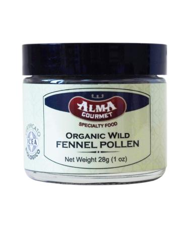 Italian Organic Fennel Pollen by Alma Gourmet | 1 Ounce Glass Jar