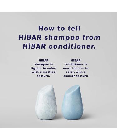 HiBAR Moisturizing Shampoo and Conditioner Bar Set - All Natural, Plastic-free, Travel Size, Color Safe, Eco Friendly, Zero Waste - Buy Online on SooperMarket.com
