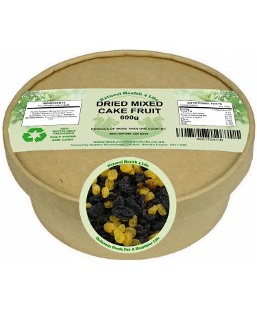 Natural Health 4 Life Mixed Cake Fruit 600g (Jumbo Raisins Golden Raisins Currants)