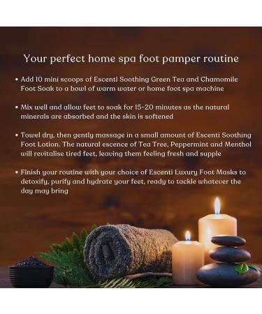 Foot Care Kit Bundle with Escenti Foot Soak for Home Spa Softening Foot Lotion & 2x Foot Mask Set with exclusive F&F Footcare Natural Wooden Scoop - To Relax and Refresh Tired Feet at Home - Buy Online on SooperMarket.com