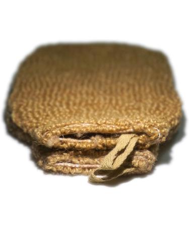 2-Piece Natural Vegetable Fiber Exfoliating Sisal Bath Spa Shower Scrubber Loofah Glove Set - Gentle Skin Care Mitt for Bathing - Anti - Buy Online on SooperMarket.com