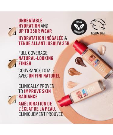 Rimmel London - Lasting Finish 35 Hour Foundation Long-Wearing Hydrating Vegan Formula Full-Coverage - Fair Porcelain 1 count (Pack of 1) Fair Porcelain - 050 - Buy Online on SooperMarket.com