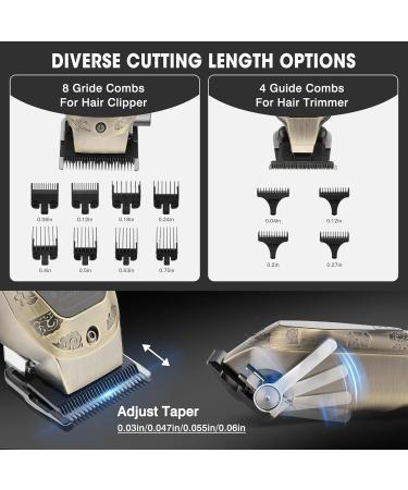 Karrte Professional Hair Clippers for Men - Cordless Beard Trimmer Set with T-Blade Rechargeable Grooming Kit & LED Display - Ideal Barber Starter Kit - Buy Online on SooperMarket.com
