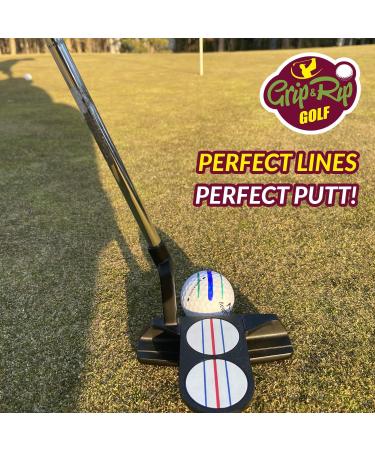 Triple Track Golf Ball Marker Set with 5 Colored Markers and Pouch - Improve Alignment and Accuracy on the Course - Golf Training Aid and Accessories - Buy Online on SooperMarket.com
