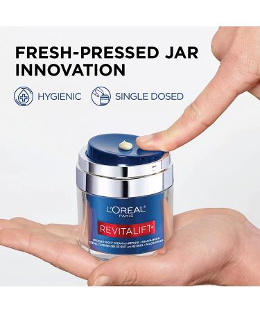 Revitalift Night Cream with Retinol & Niacinamide - Hydrate & Reduce Wrinkles | L'Oreal Paris - Buy Online on SooperMarket.com