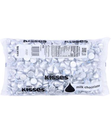 Hershey's Kisses Silver Foil Milk Chocolate Candy Bulk - 66.7 oz Bag (400 Pieces) - Buy Online on SooperMarket.com