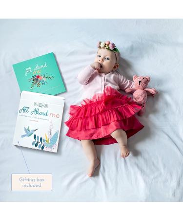 RubyRoo Baby Memory Book for Girls - 60 Page Hardcover Scrapbook for First 5 Years - Keepsake Photo Album and Milestone Journal - Perfect Baby Shower Gift - Buy Online on SooperMarket.com
