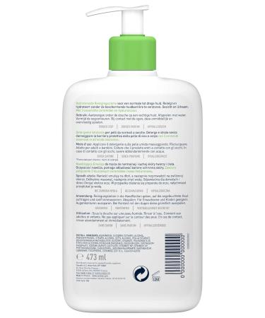 Cerave Moisturizing Cleansing Lotion - Gentle Cleanser for Normal to Dry Skin with 3 Essential Ceramides & Hyaluronic Acid | 473 ml 6 Pack - International Shipping Available - Buy Online on SooperMarket.com
