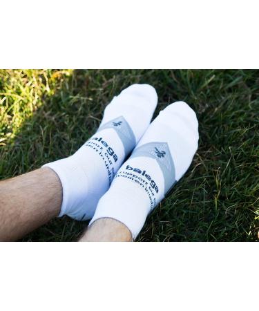 Enduro Performance Quarter Athletic Running Socks - Medium White | Arch Support for Men and Women - Buy Online on SooperMarket.com